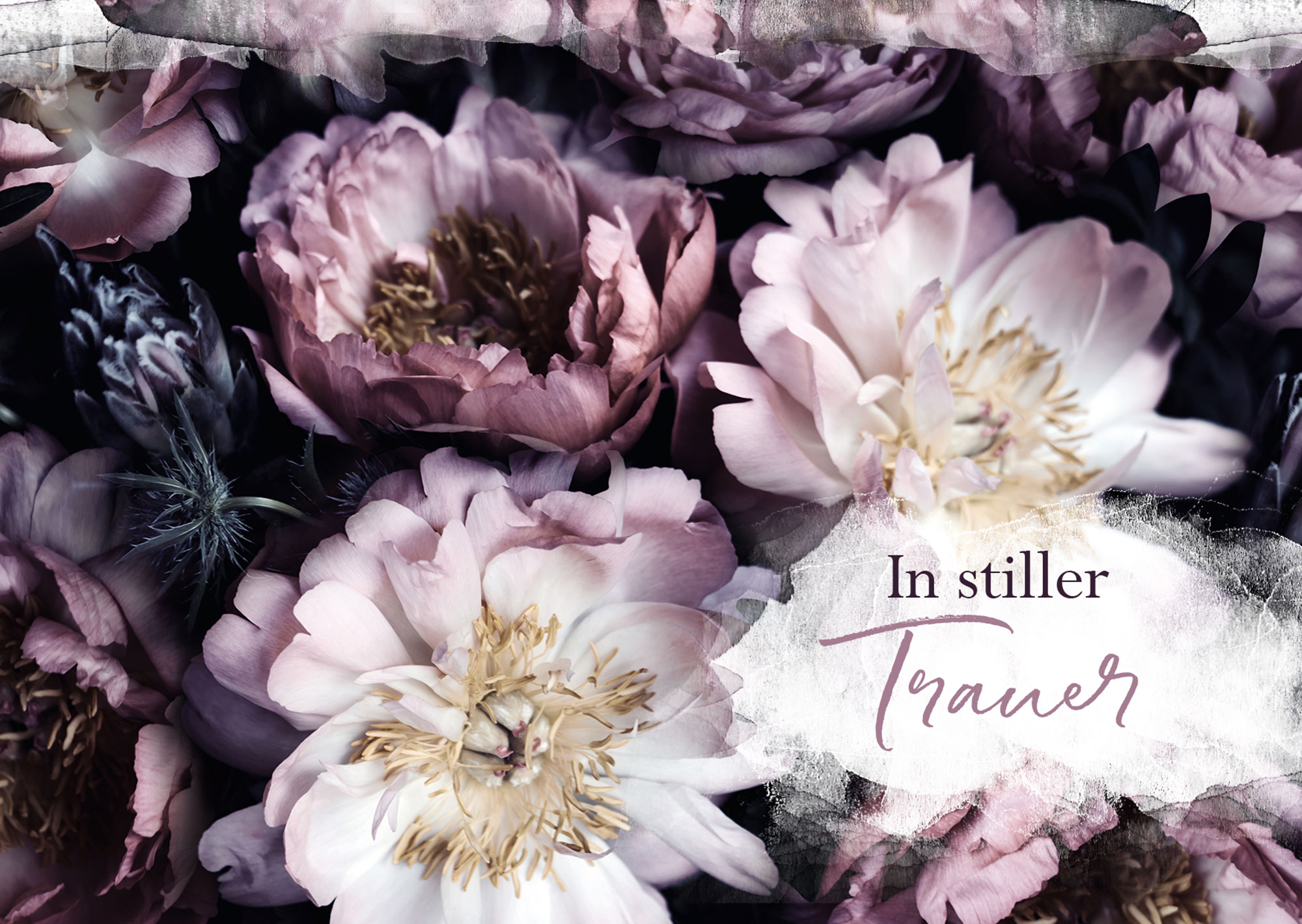 Faltkarte - In stiller Trauer (Hoffe auf den Herrn)