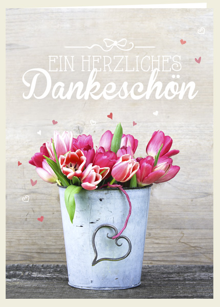 Faltkarte - Ein herzliches Dankeschön