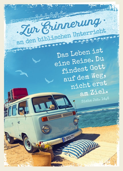 Faltkarte - Biblischer Unterricht - Das Leben ist eine Reise
