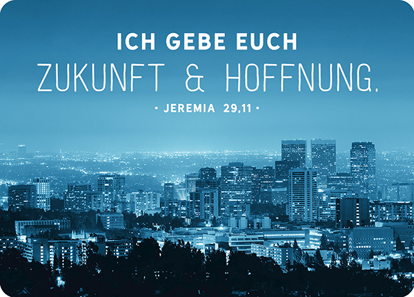 XL-Postkarte Big Blessing - Ich gebe euch Zukunft