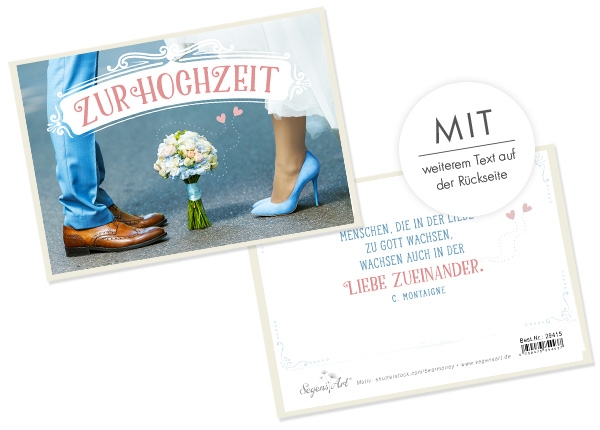 Faltkarte - Zur Hochzeit - In Liebe wachsen