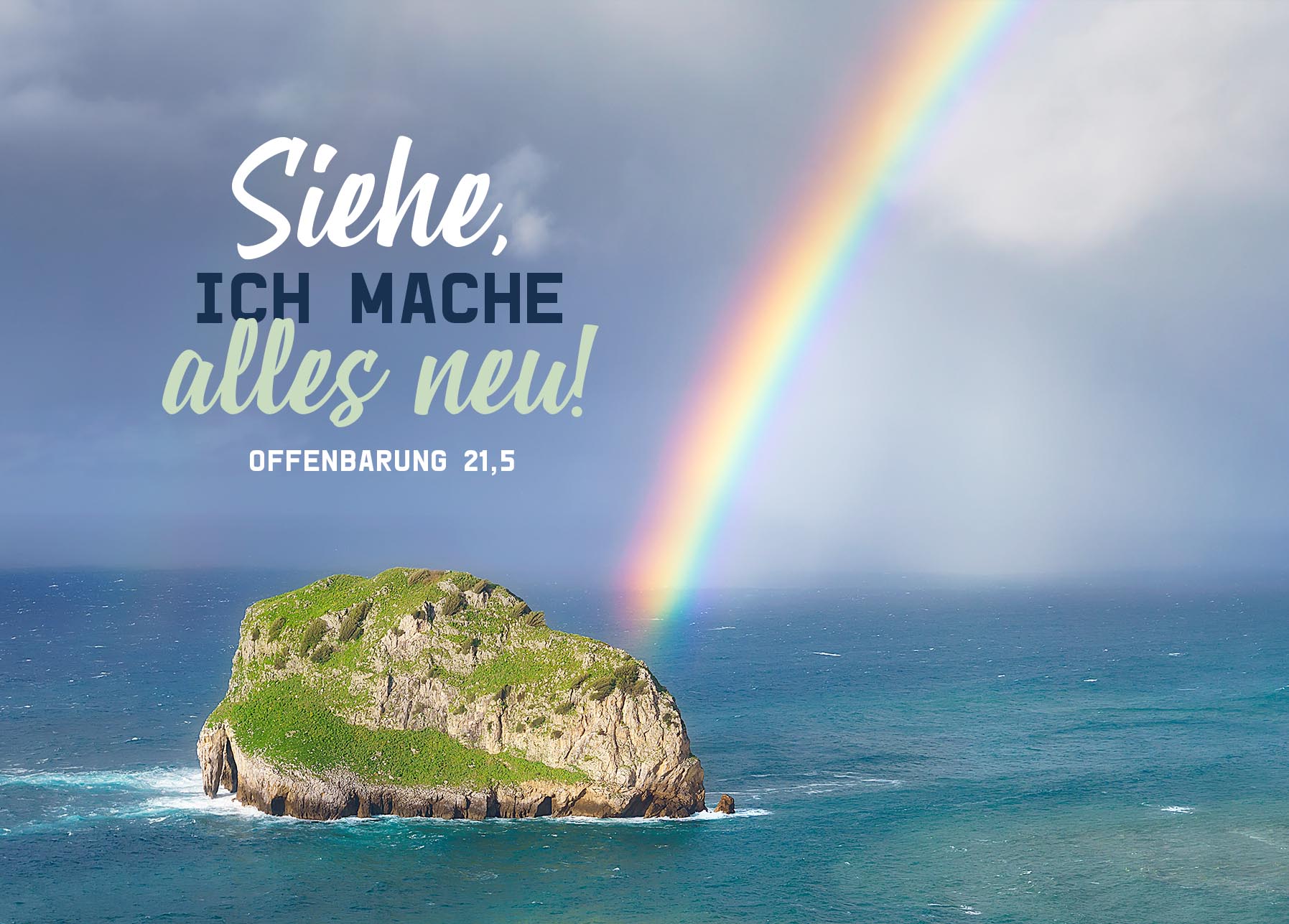 Postkarte - Jahreslosung 2026 - Regenbogen