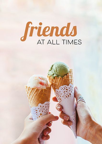 Postkarte - Friends at all times