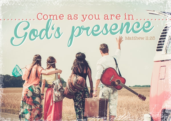 Postkarte - Come as you are