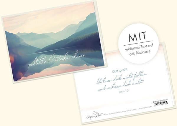 Faltkarte - Stille Anteilnahme - nicht fallen