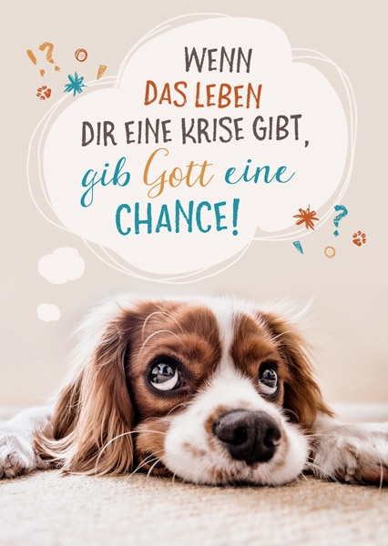 Postkarte - Gib Gott eine Chance