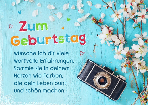 Postkarte - Zum Geburtstag - Erfahrungen