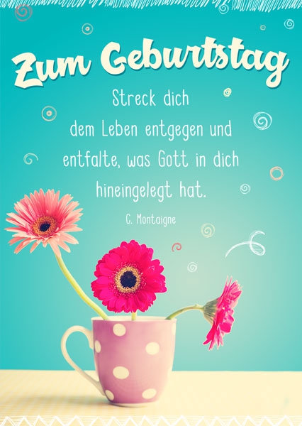 Postkarte - Streck dich