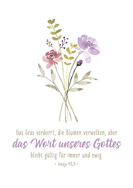 Postkarte - Das Wort unseres Gottes