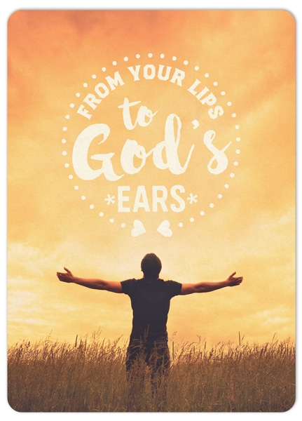 XL-Postkarte Big Blessing - From your lips