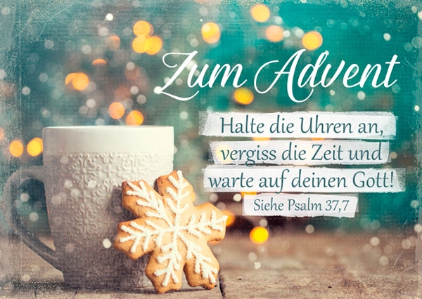 Postkarte - Halte die Uhren an