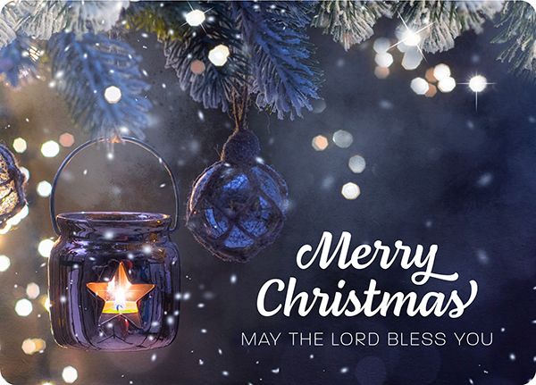 XL-Postkarte Big Blessing - Merry Christmas - May the Lord