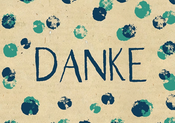 Mini - Danke (Stempelmotiv)