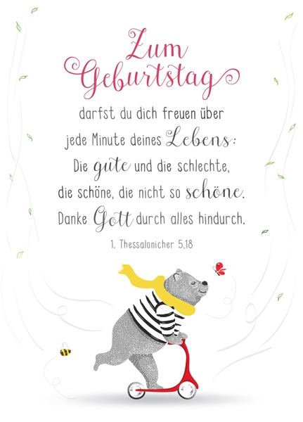 XL-Postkarte Big Blessing - Jede Minute deines Lebens