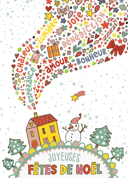 XL-Postkarte Big Blessing - Chaleur, Lumière...