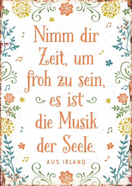 Postkarte - Die Musik der Seele