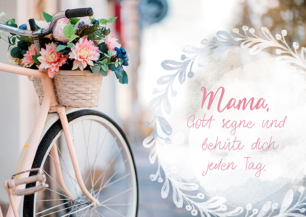 Postkarte - Mama - Gott segne