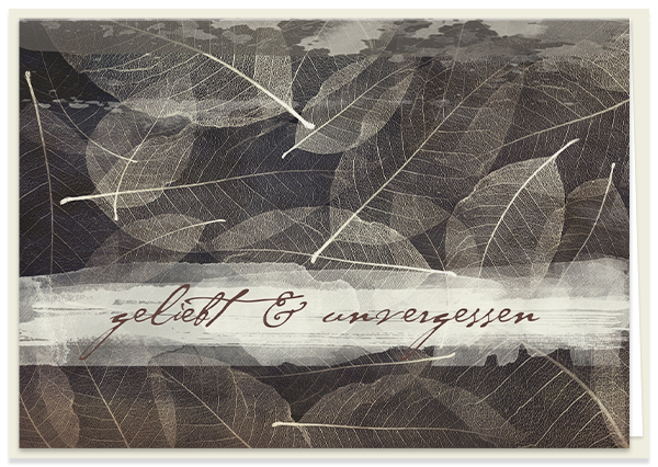 Faltkarte - Geliebt und unvergessen