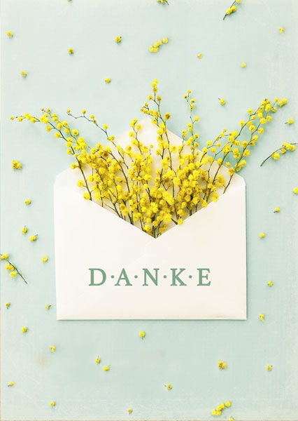 Postkarte - Danke (Kuvert)