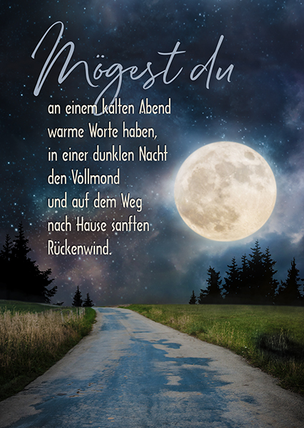 Postkarte - Mögest du dir Zeit nehmen