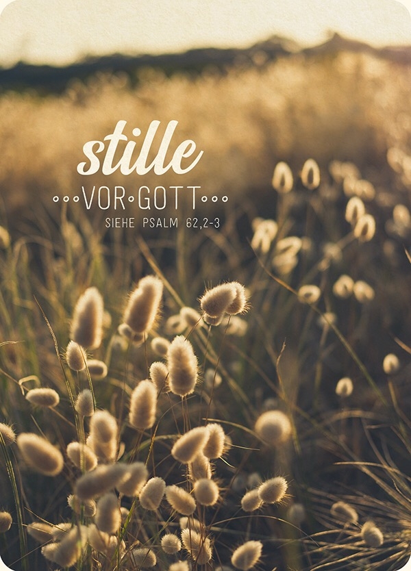 XL-Postkarte Big Blessing - Stille vor Gott (Gras)