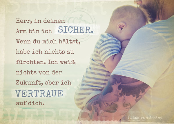 Postkarte - Sicher vertrauen