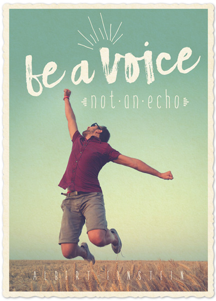 XL-Postkarte Big Blessing - Be a voice