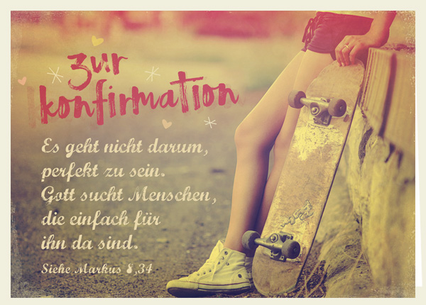 Faltkarte - Zur Konfirmation - Gott sucht