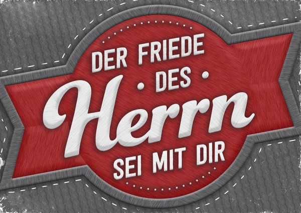 Postkarte - Friede des Herrn