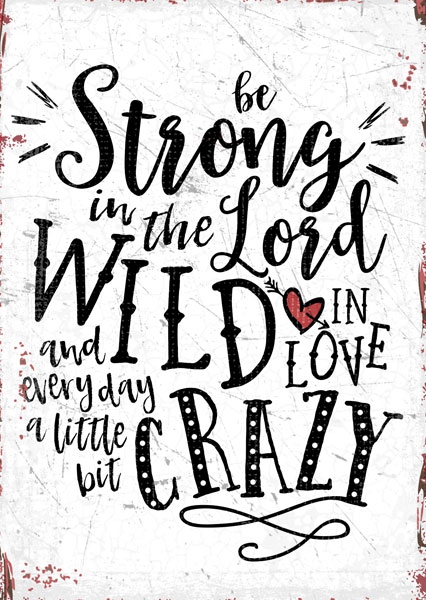 Postkarte - A little bit crazy