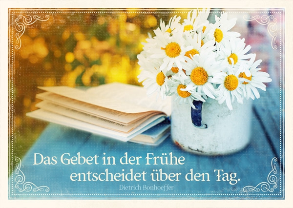 Postkarte - Gebet in der Frühe