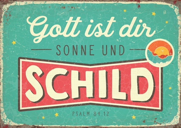 Postkarte - Gott ist dir