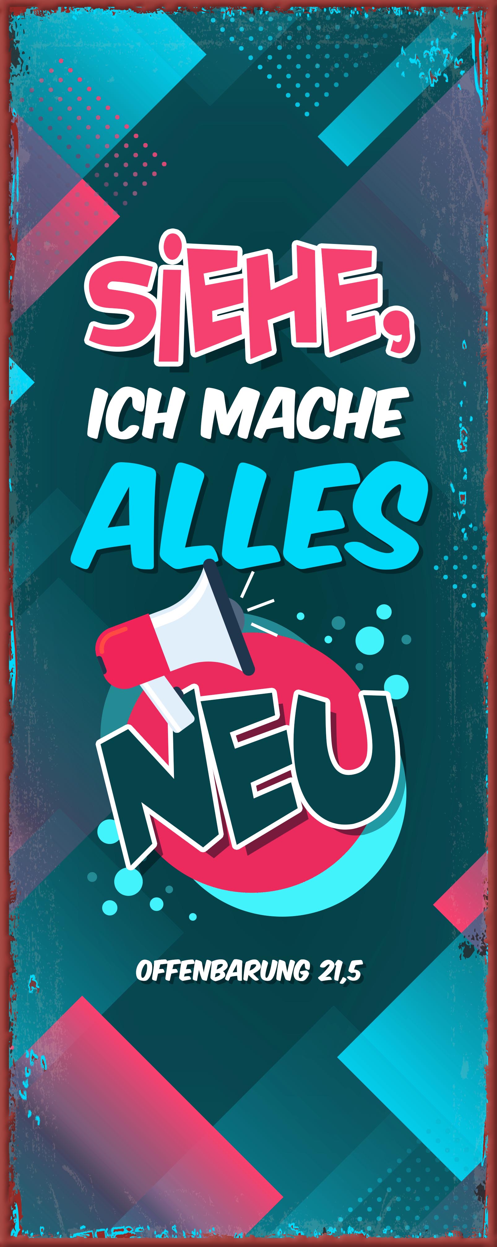 Metallschild lang - Jahreslosung 2026 - Comic