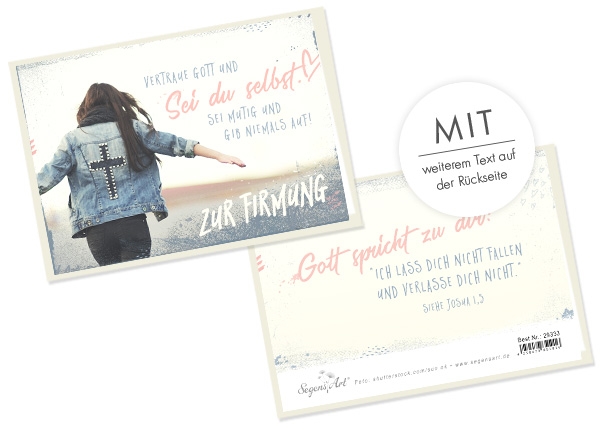 Faltkarte - Zur Firmung - Sei du selbst