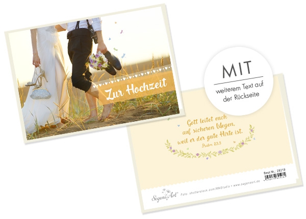 Faltkarte - Zur Hochzeit - Gott leitet