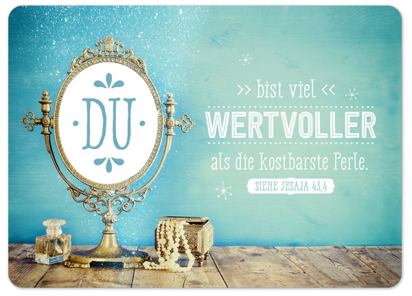 XL-Postkarte Big Blessing - Die kostbarste Perle