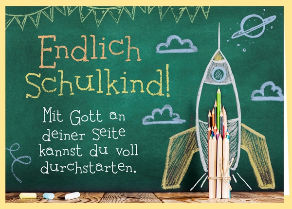 Faltkarte - Endlich Schulkind