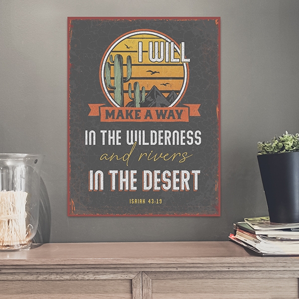 Metallschild groß - Make a way