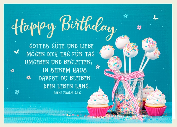 Faltkarte - Happy Birthday - Gottes Güte