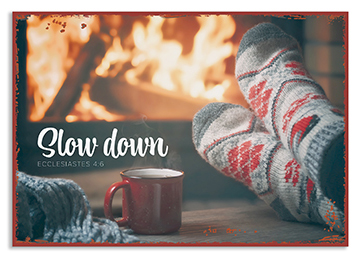 Metallschild klein - Slow down