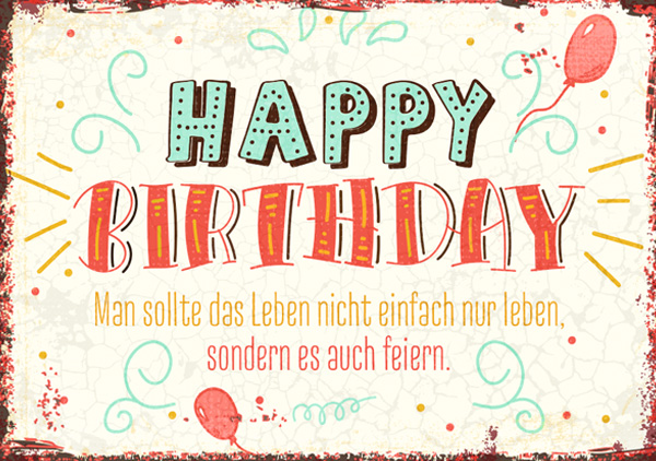 Mini - Happy Birthday (das Leben feiern)