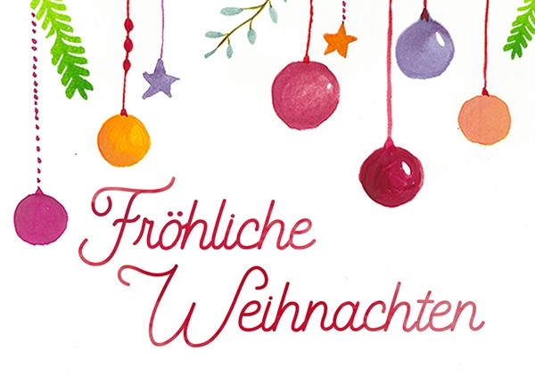 Mini - Fröhliche Weihnachten (Kugeln)