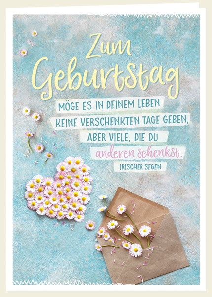 Faltkarte - Keine verschenkten Tage