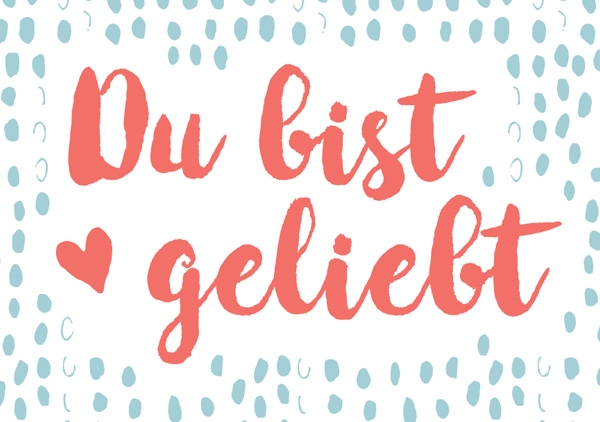 Mini - Du bist geliebt (Herz)