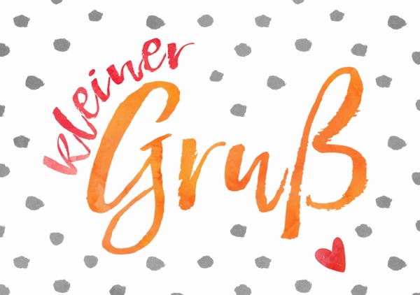 Mini - Kleiner Gruß (Punkte)