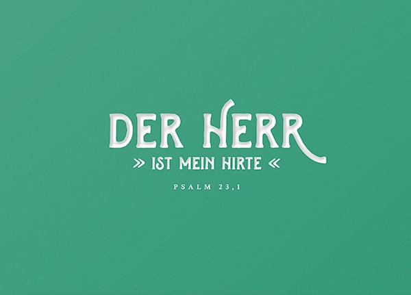 Craft Card - Der Herr mein Hirte