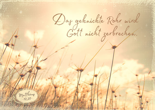 Postkarte - Das geknickte Rohr