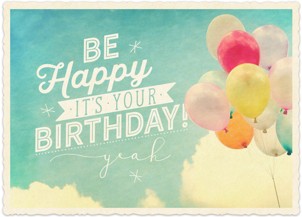 XL-Postkarte Big Blessing - Be happy