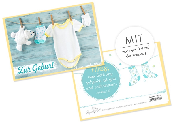 Faltkarte - Zur Geburt - Vollkommen