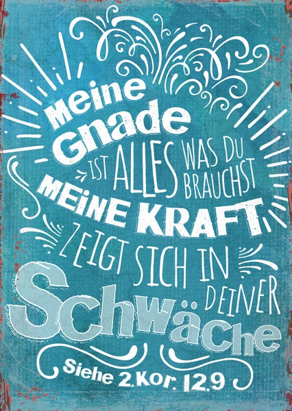 Postkarte - Meine Gnade